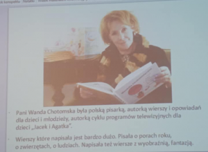 Zajęcia w Bibliotece Dziecięcej pt."Zabawy z wierszami Wandy Chotomskiej"