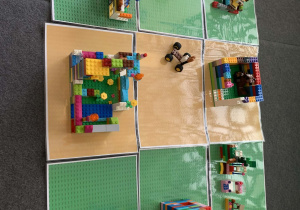 Makieta z klocków lego