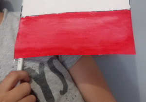 Flaga Polski wykonana w formie przestrzennej