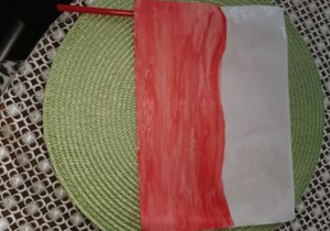 Flaga Polski w formie przestrzennej